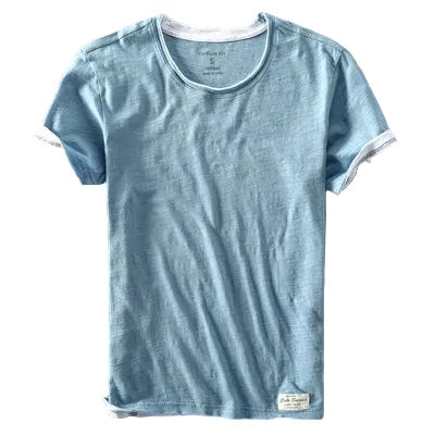 Japansk-Inspirert T-skjorte til Herre – Myk Bambus- og Bomulls T-skjorte for Sommer