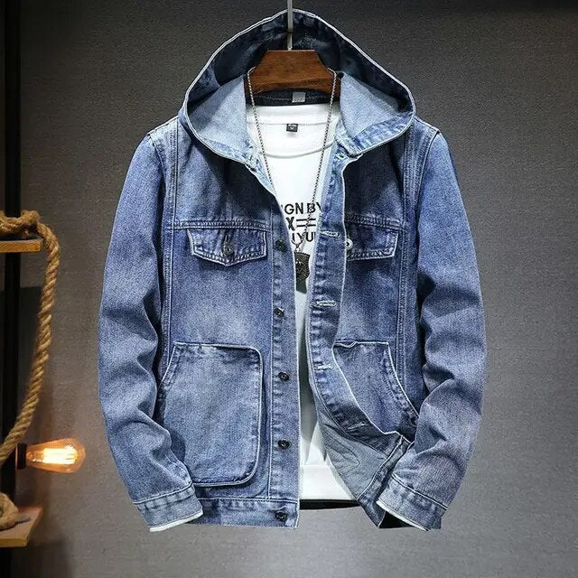 Hettejakke i denim