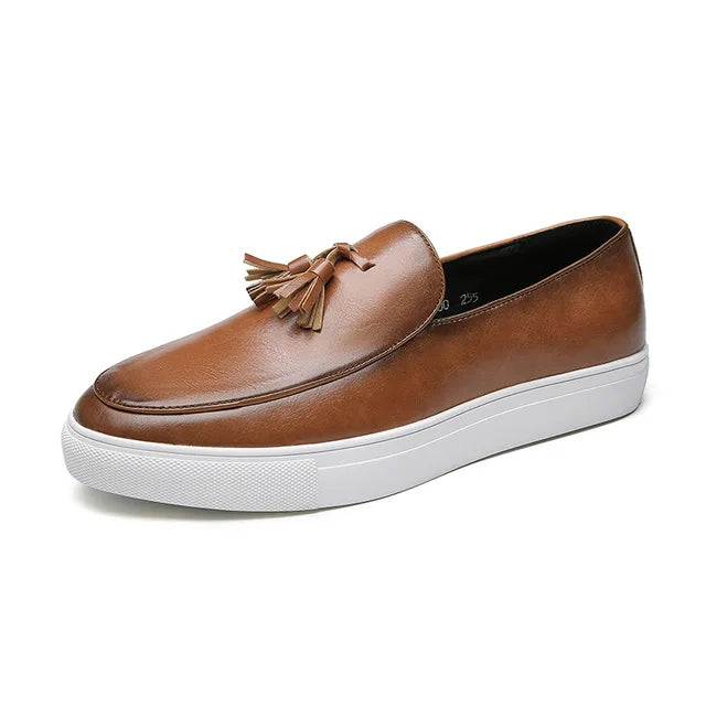 Loafers i italiensk skinn