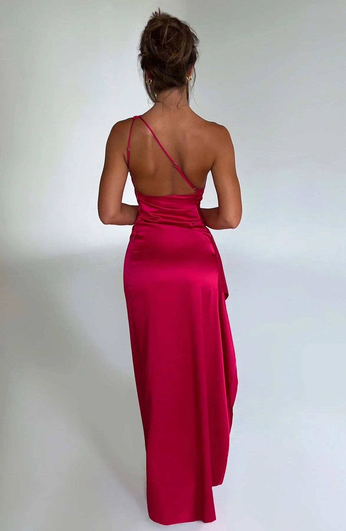 Satin Kvelds Maxi Kjole