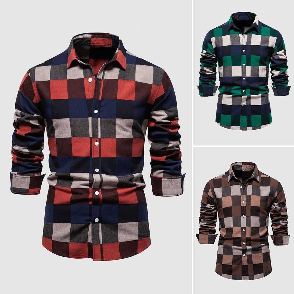 Retro rutete skjorte