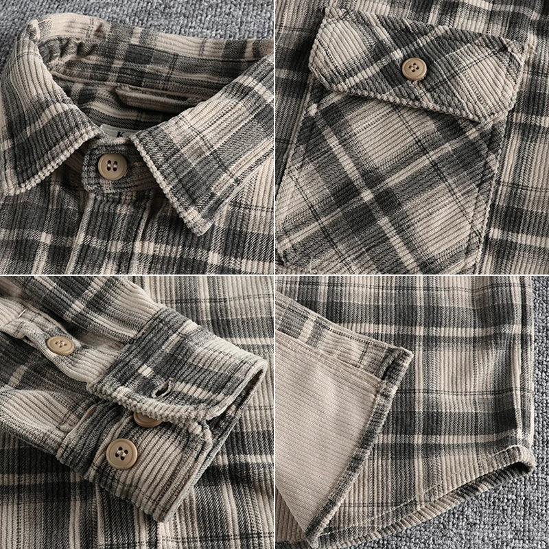 Retro Corduroy-skjorte
