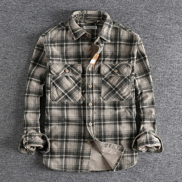 Retro Corduroy-skjorte