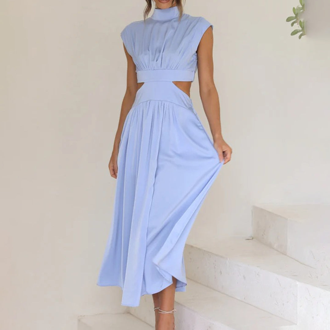 Elegant ermeløs kjole