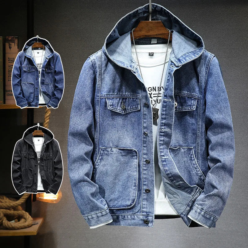 Hettejakke i denim
