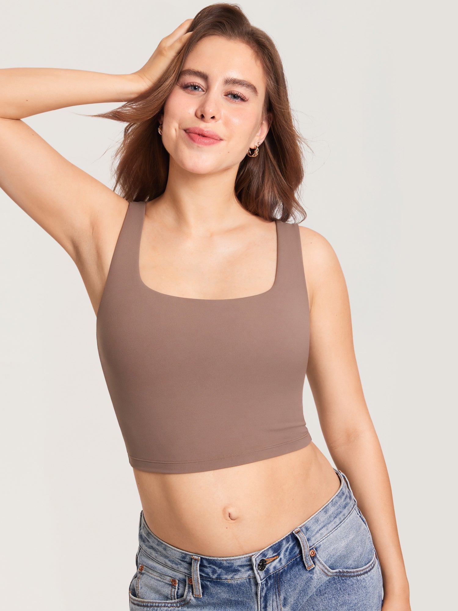 Pumpe-BH i croptop-modell – Natrelax® handsfree pumpetopp