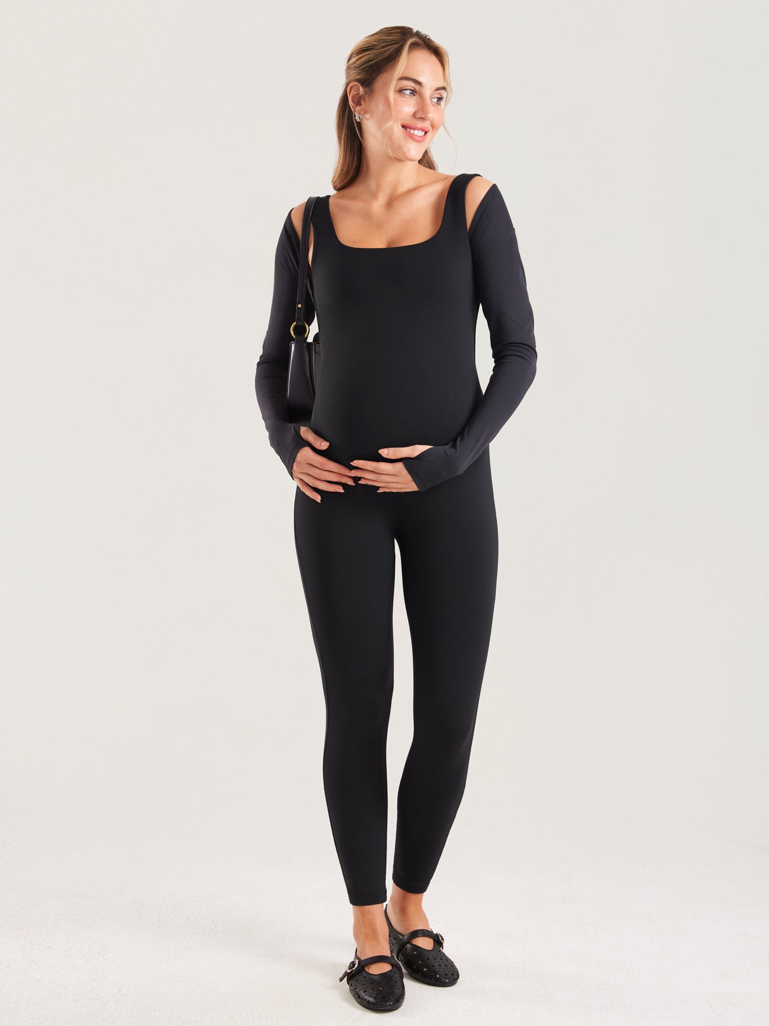 Gravid jumpsuit i mykt Natrelax® – buksedress for gravide