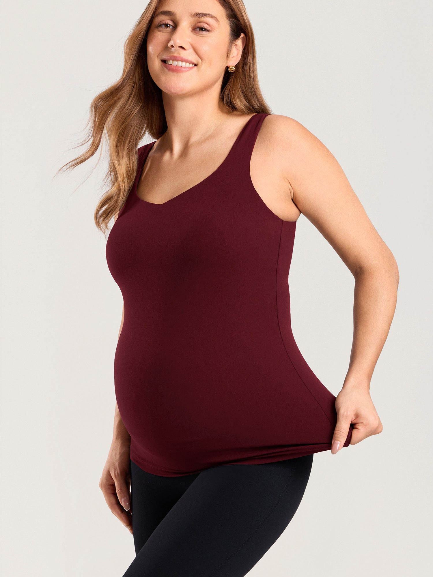 Ammetopp med V-hals – Natrelax® ammesinglet uten bøyle