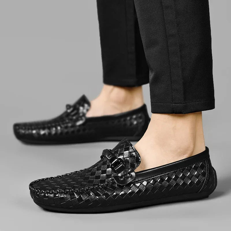 Loafers i skinn