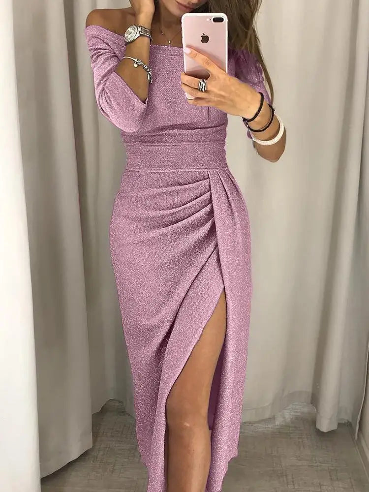 Elegant kjole uten skuldre