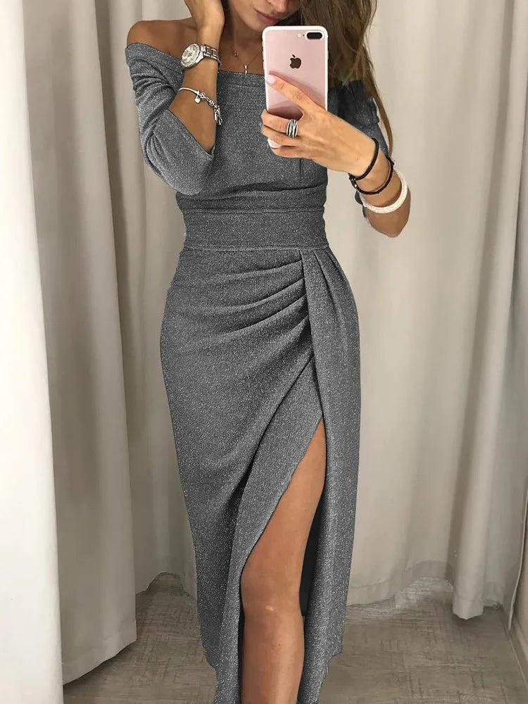 Elegant kjole uten skuldre