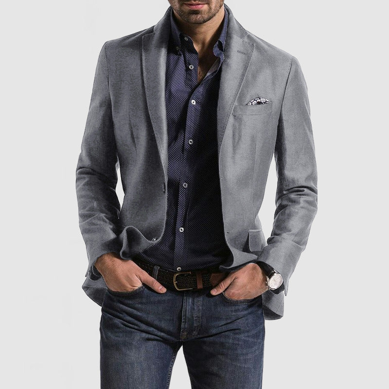 Enkelbrystet blazer