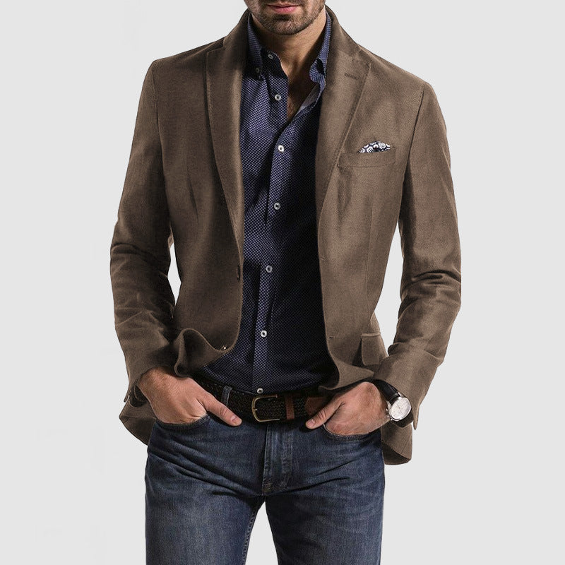 Enkelbrystet blazer