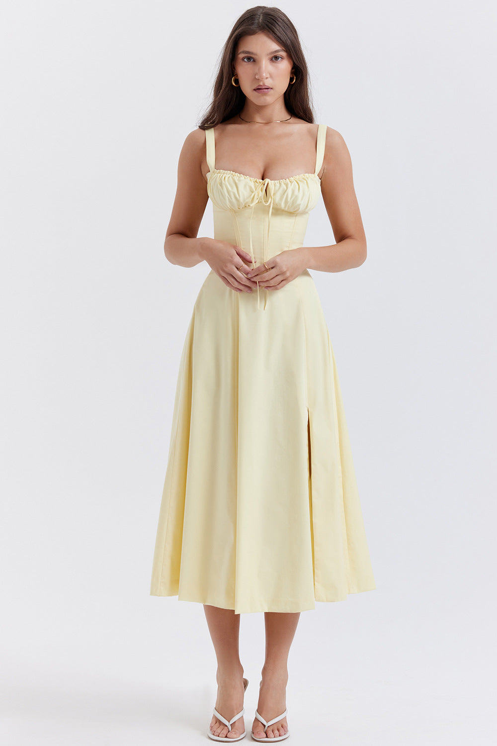 Dame mote seler Sommerblomst trykk Elegante Store Kjoler