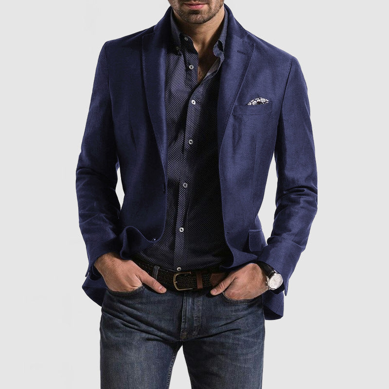 Enkelbrystet blazer
