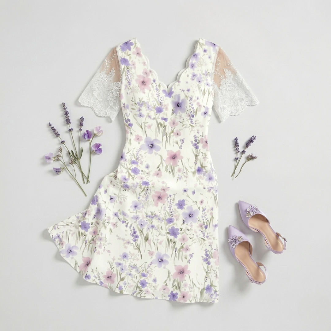 Florise | Delikat blomsterkjole