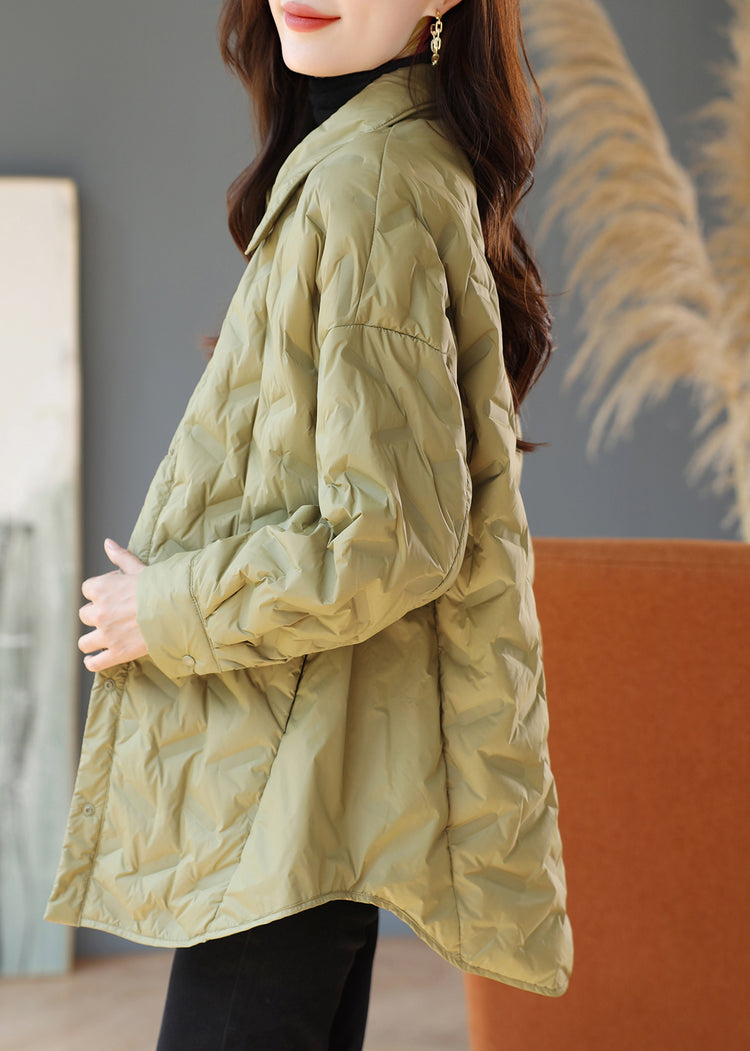 Oversized varm andedunspufferjakke for vinteren