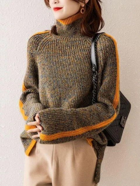 Langermet genser med turtleneck