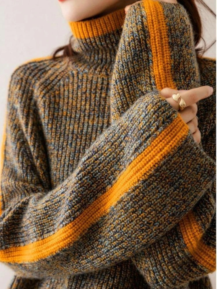 Langermet genser med turtleneck