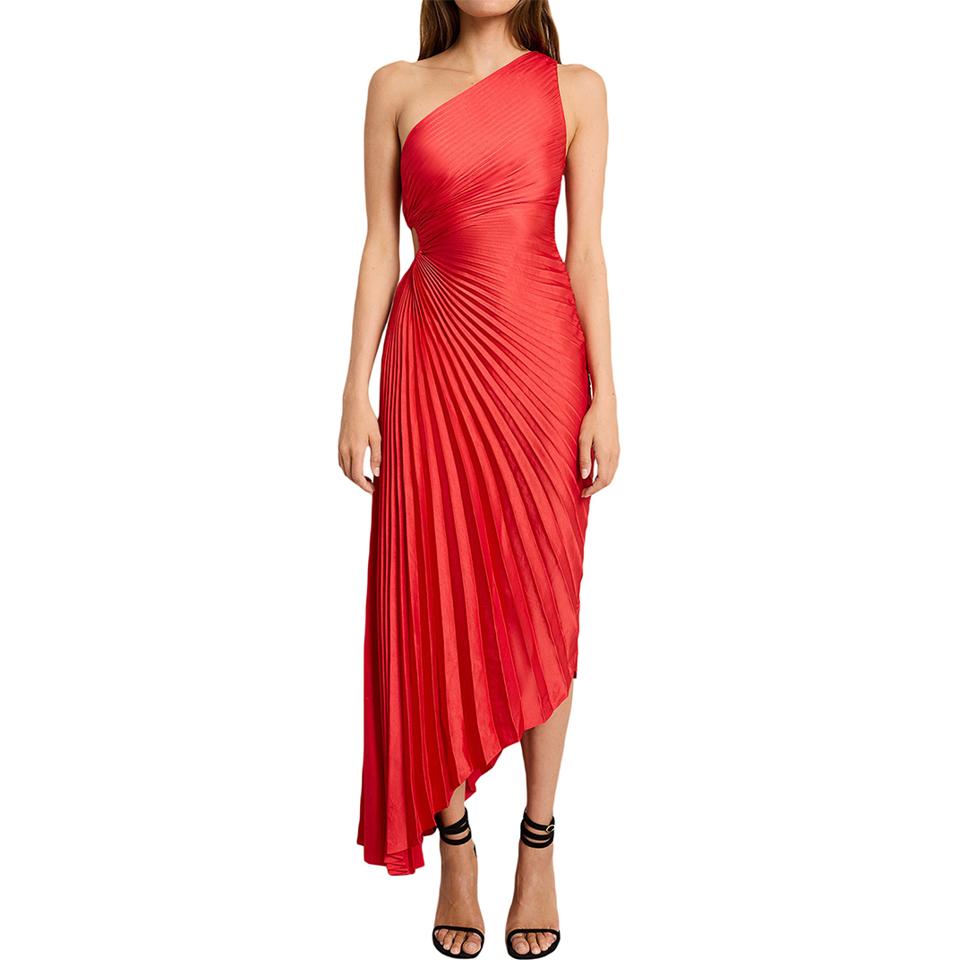 Elegant plissert kjole