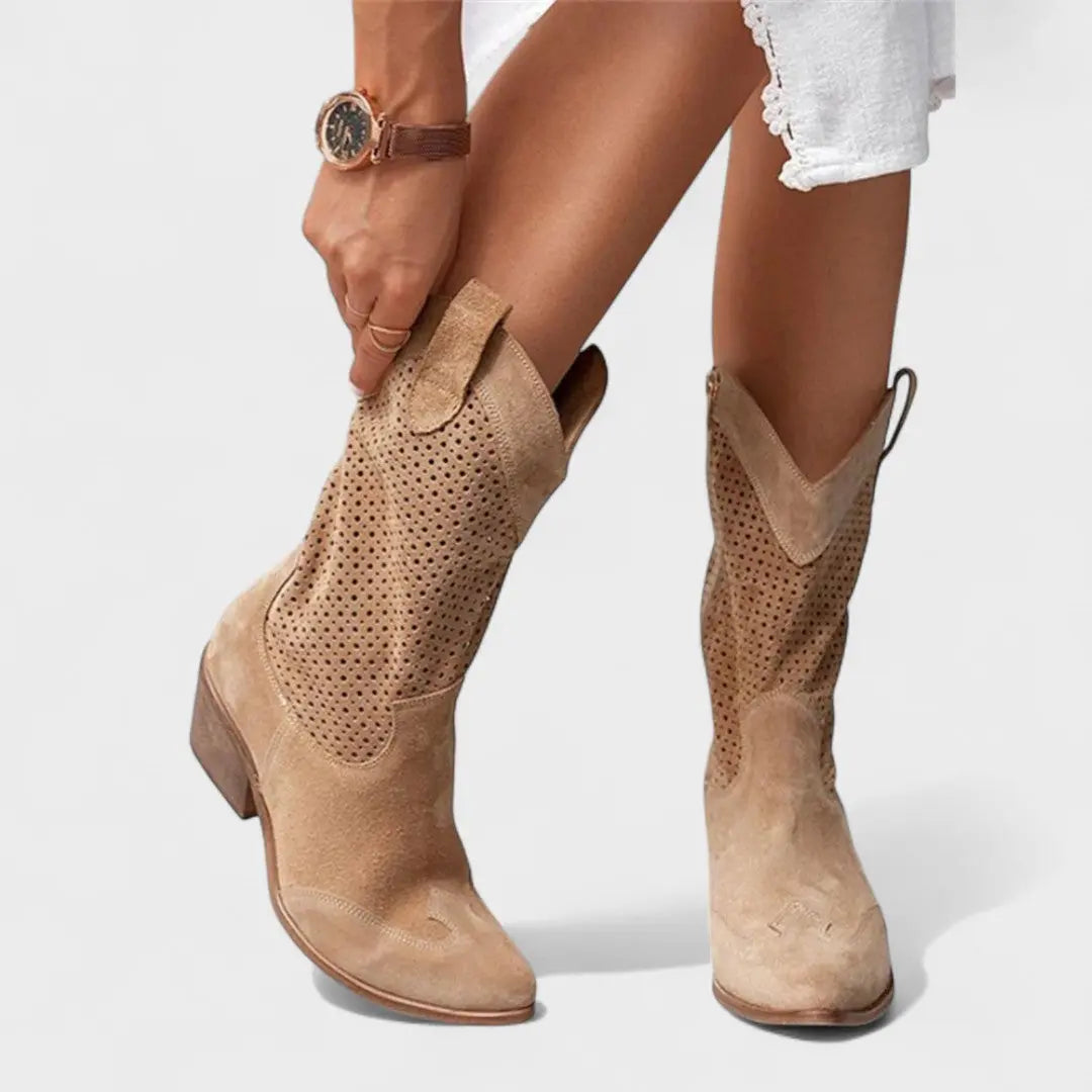 Klaerigo | Stilrene komfortstøvler – Beige