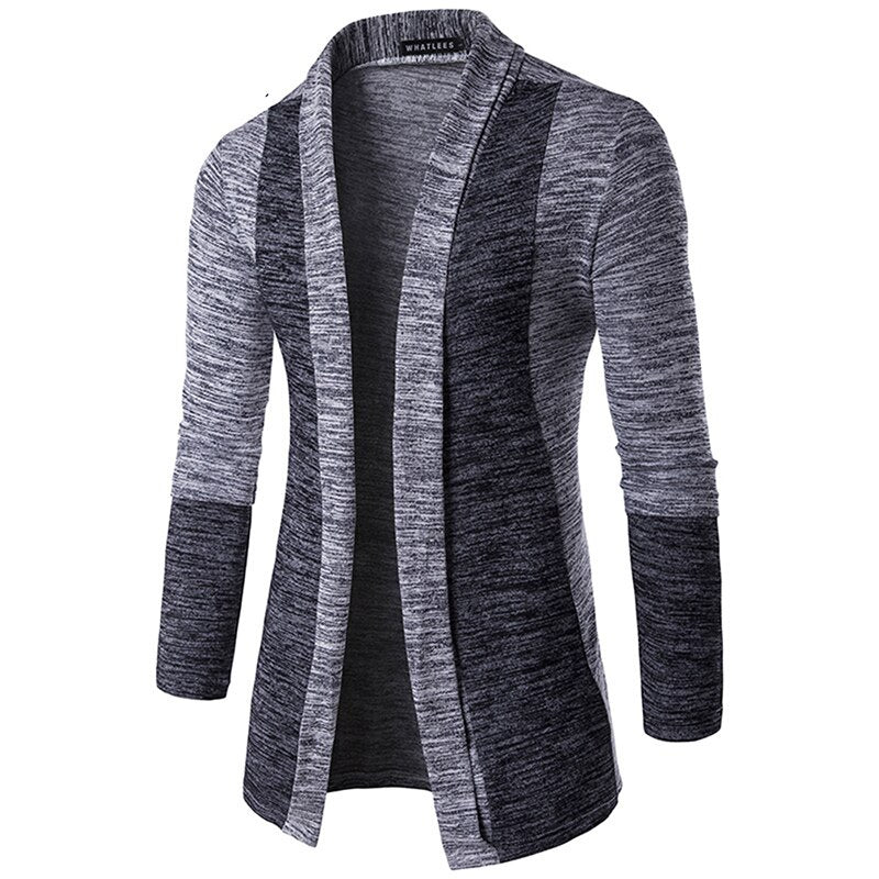 Lang cardigan-genser