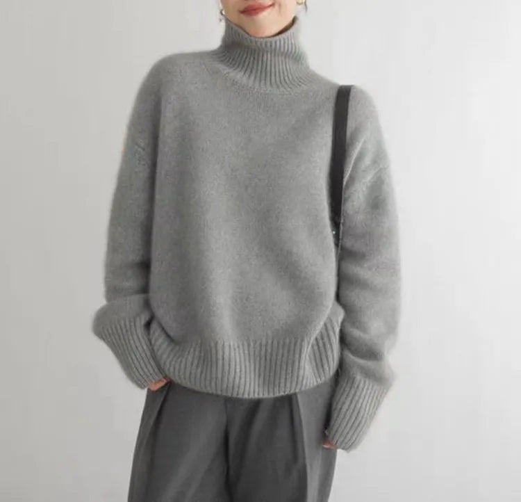 Kashmirgenser med turtleneck
