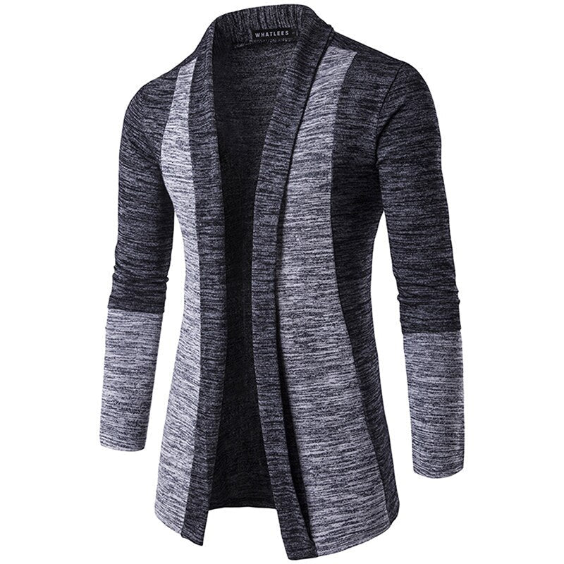 Lang cardigan-genser