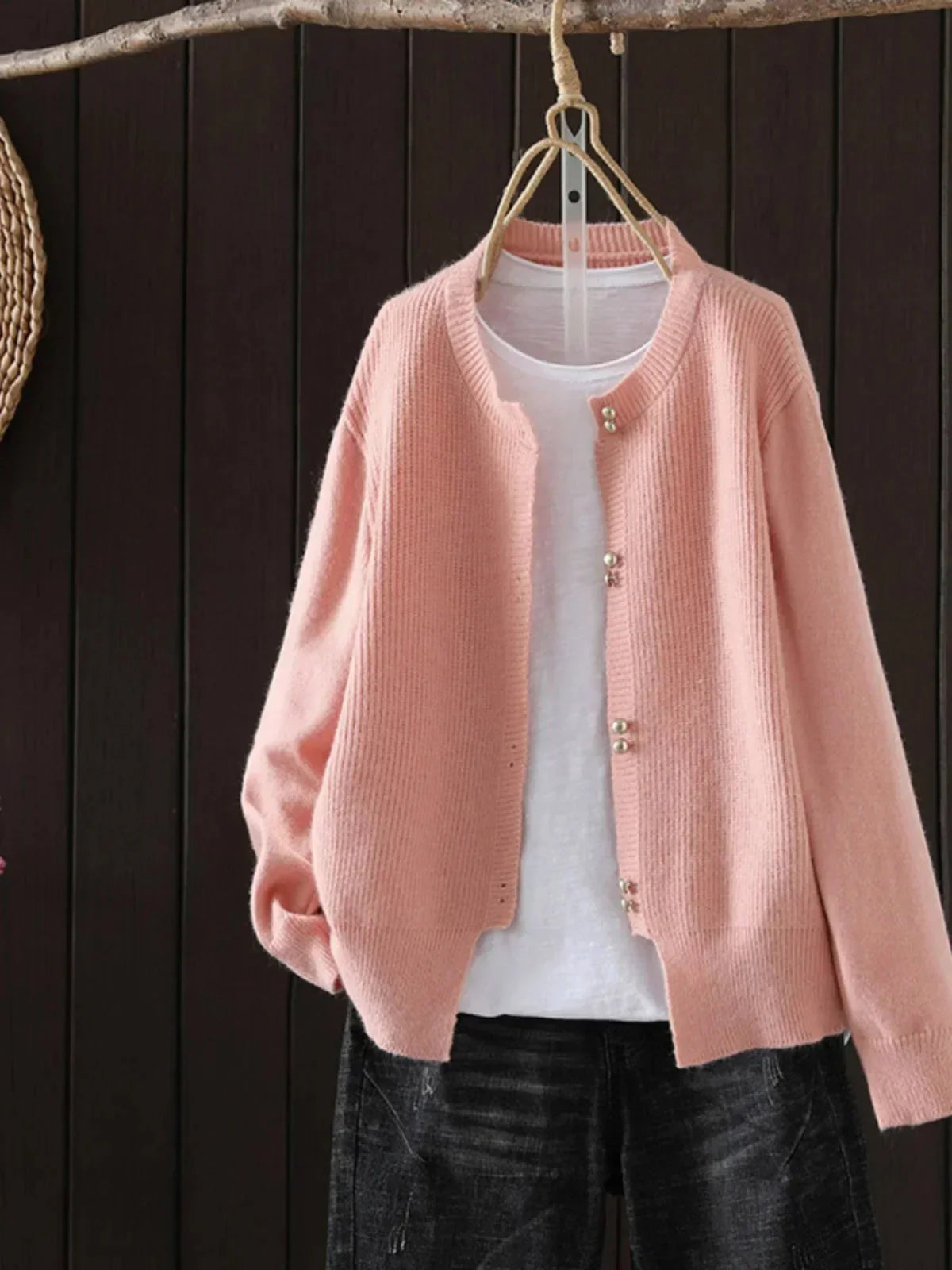 Klaerigo | CARDIGAN MED PERLEKNAPPER