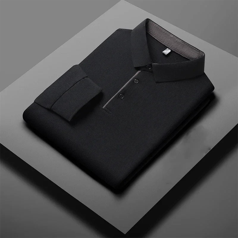 Herre Langermet Polo – Business Casual, Komfortabel & Allsidig