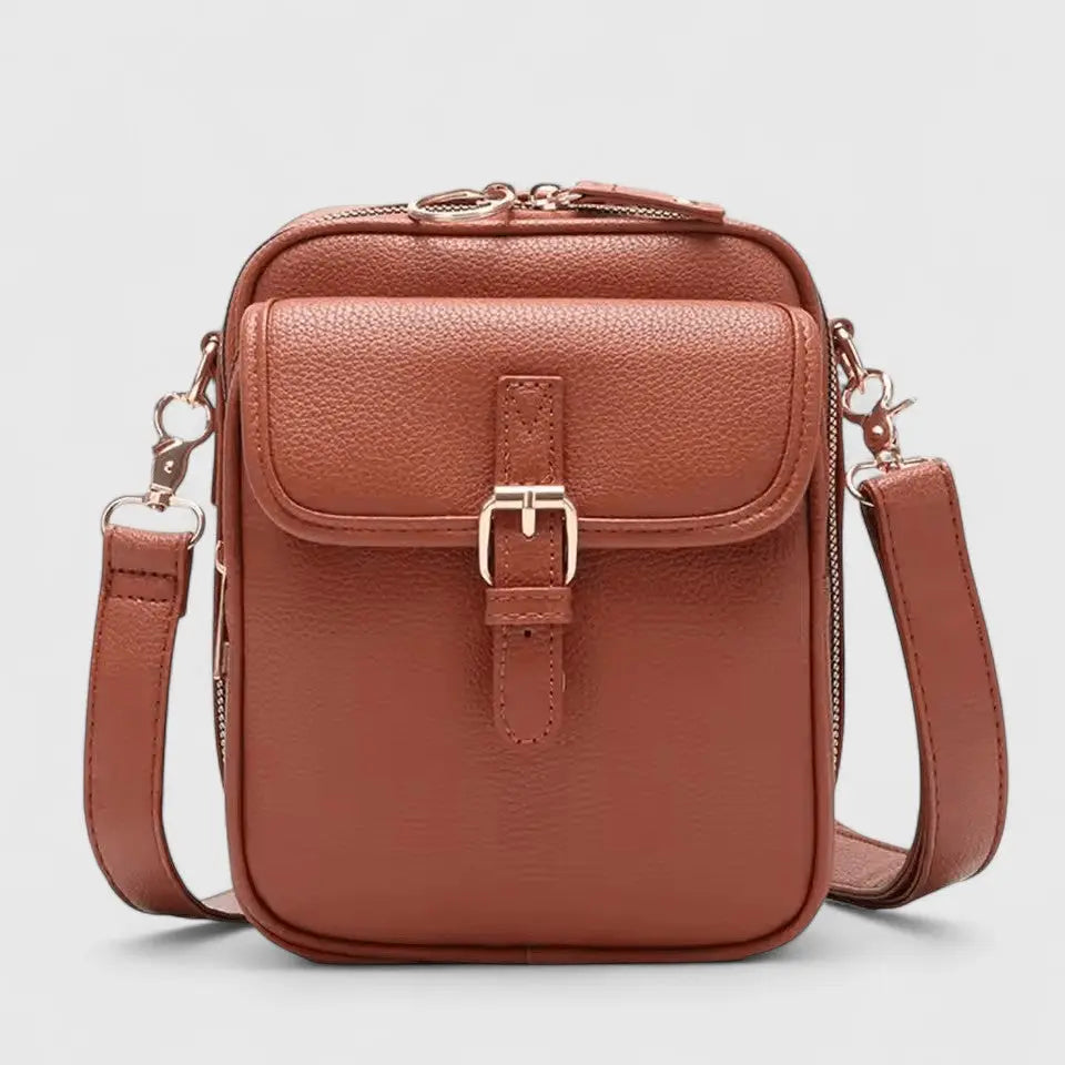 Adeline | Elegant skulderveske – Brun