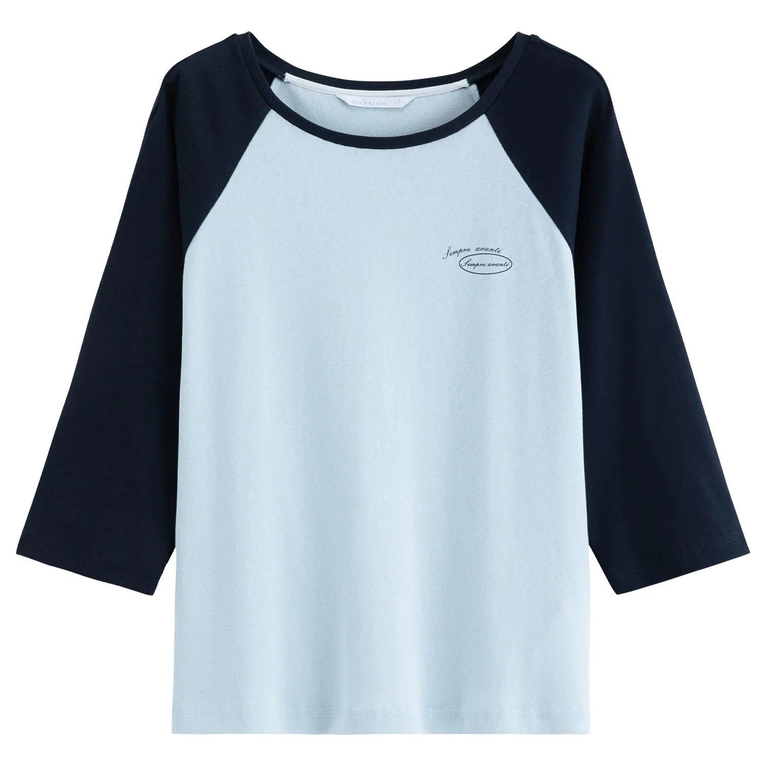 T-skjorte med Raglanermer til Dame – Color Block & Avslappet Sommerstil