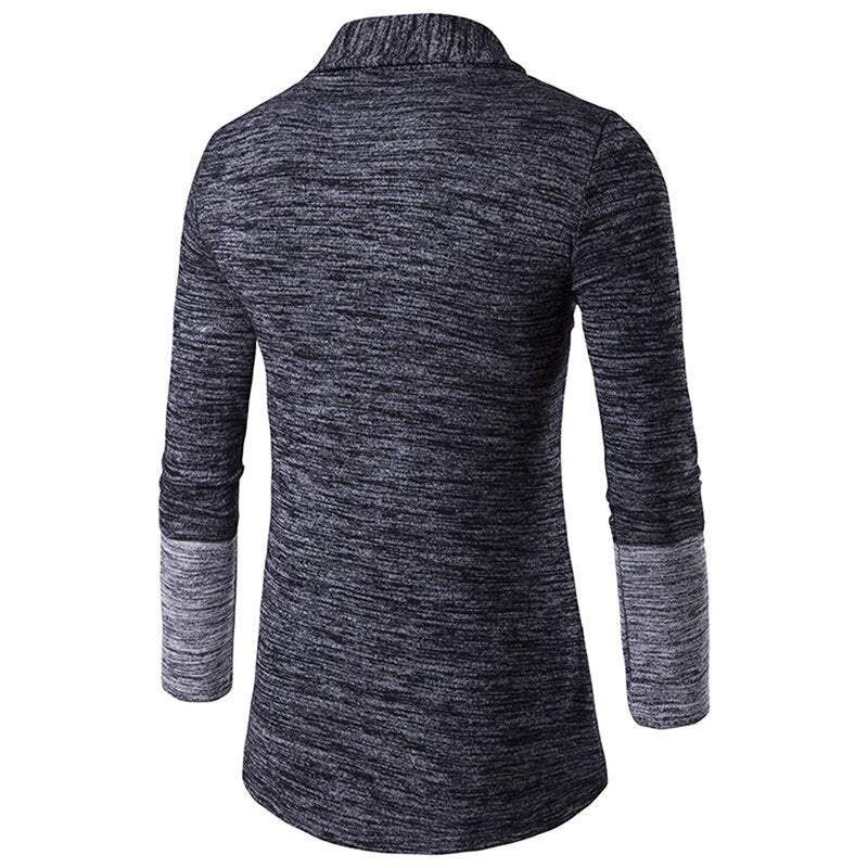 Lang cardigan-genser