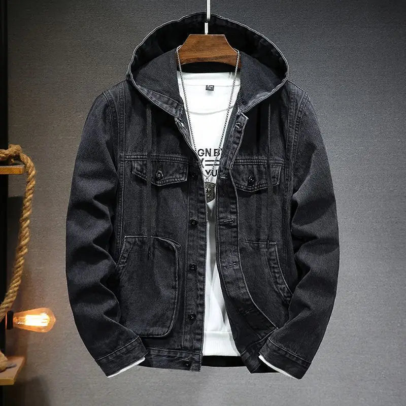 Hettejakke i denim