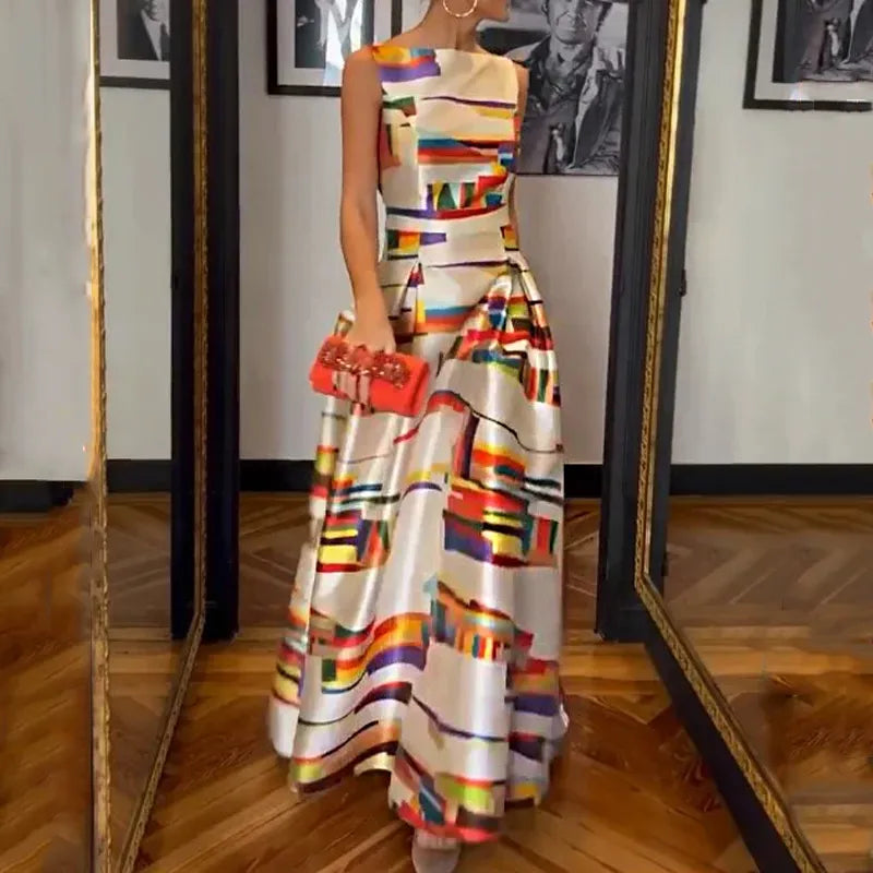 Elegant lang sommerkjole