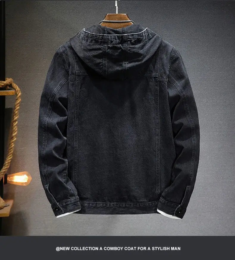 Hettejakke i denim