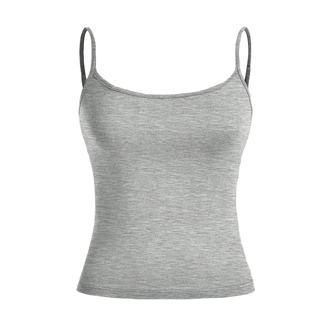 Slim Fit Tank Top til Dame – Enkel og Pustende Sommertopp