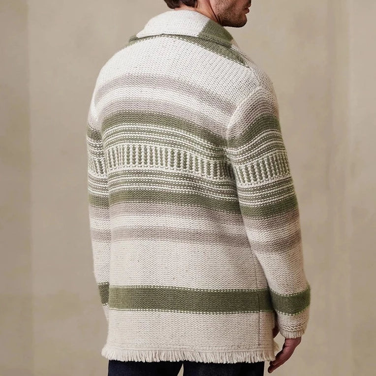 Jacquard Strikkejakke