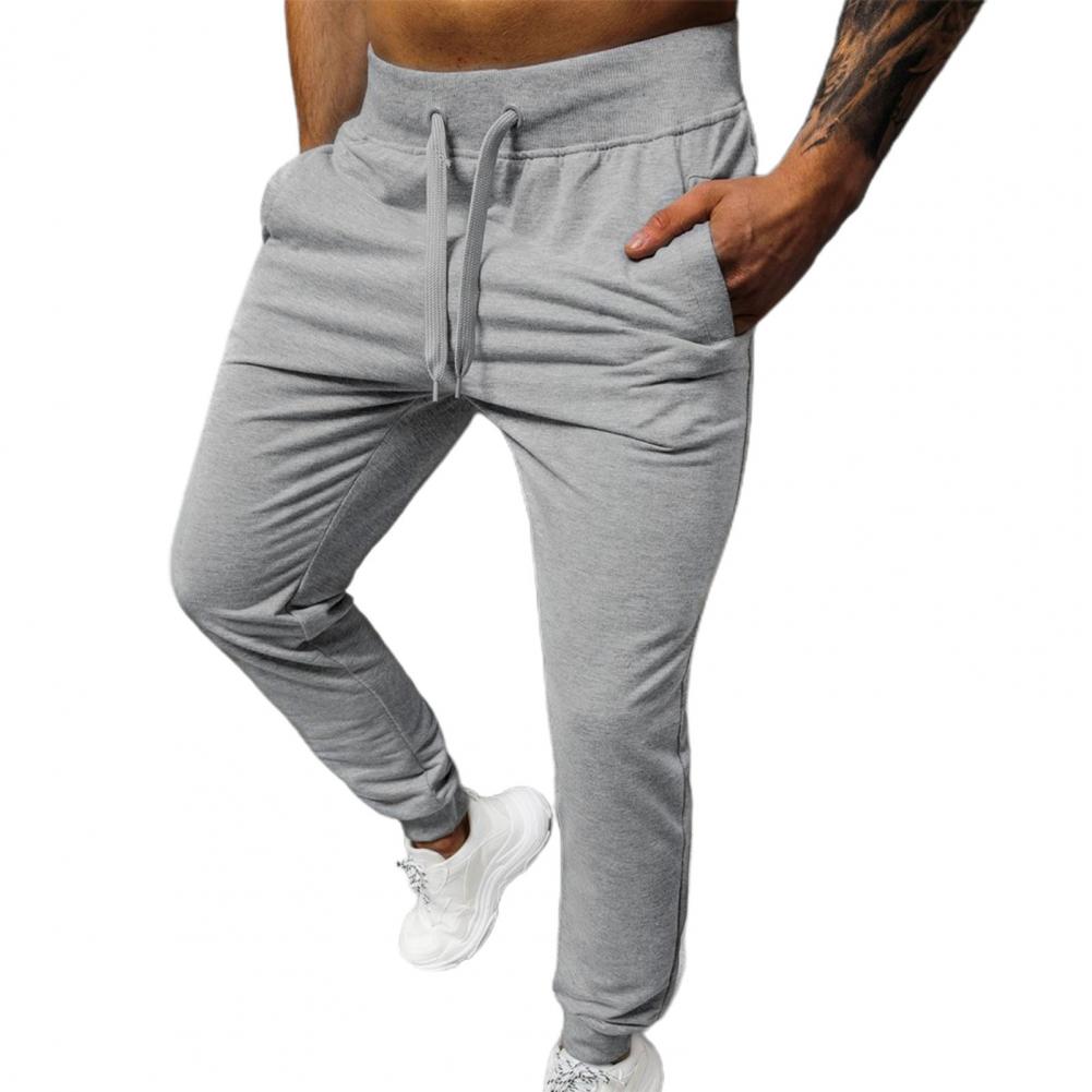 Joggebukse for Herre med Sidelinjer – Ultrapmyk, Slim Fit Treningsbukse i Bomull (Høstnyhet)