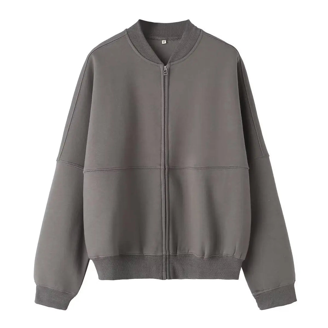Sett med løs sweatshirt og bukser for kvinner med høy midje