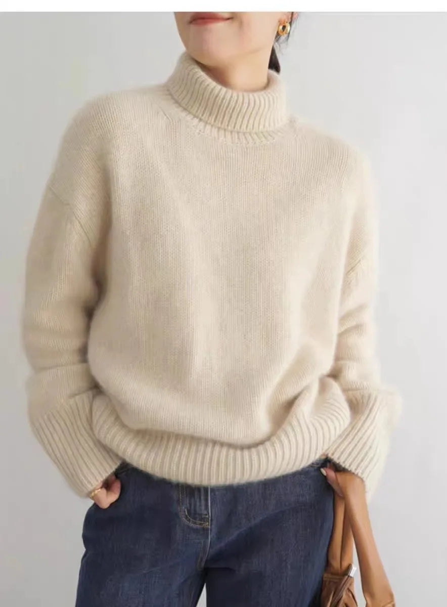 Kashmirgenser med turtleneck