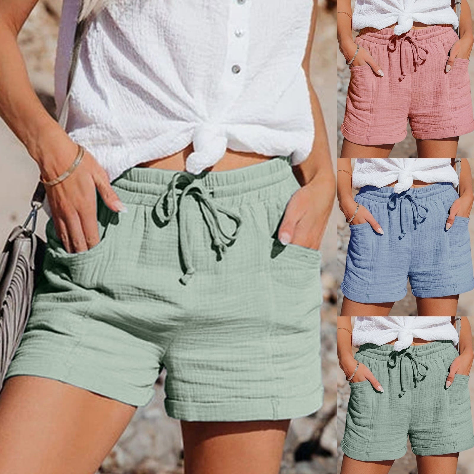 Susan™ Sommershorts i bomull