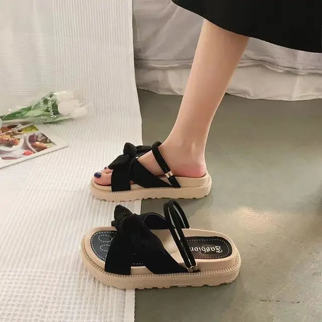 Espadrillesandaler med reimer