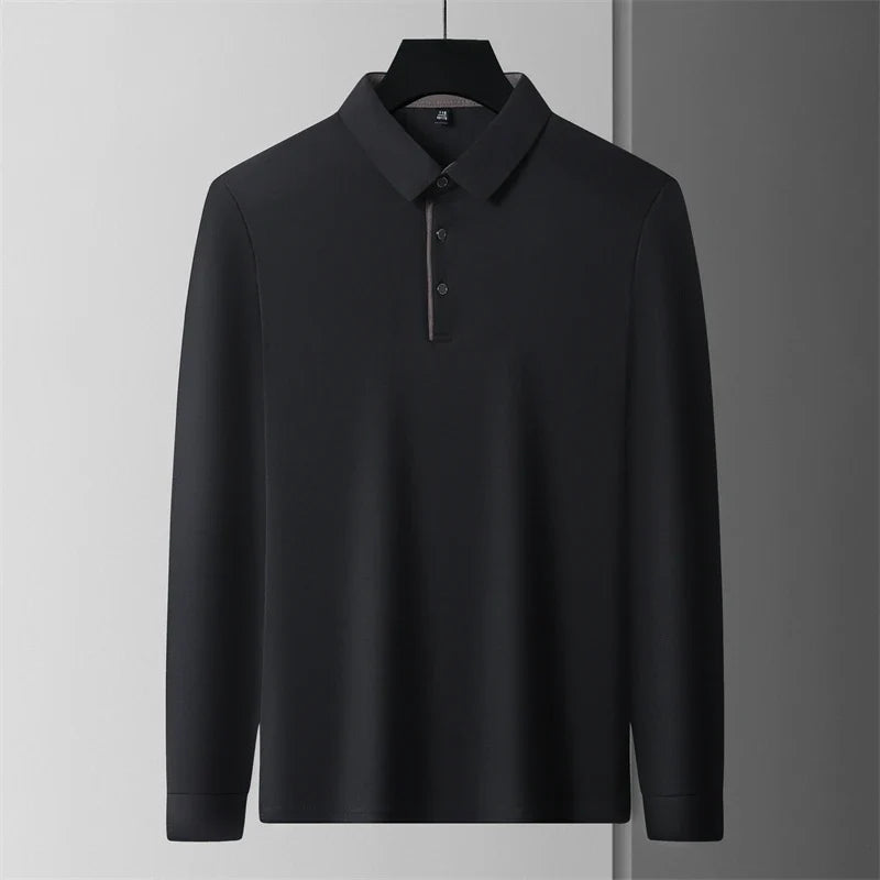 Herre Langermet Polo – Business Casual, Komfortabel & Allsidig