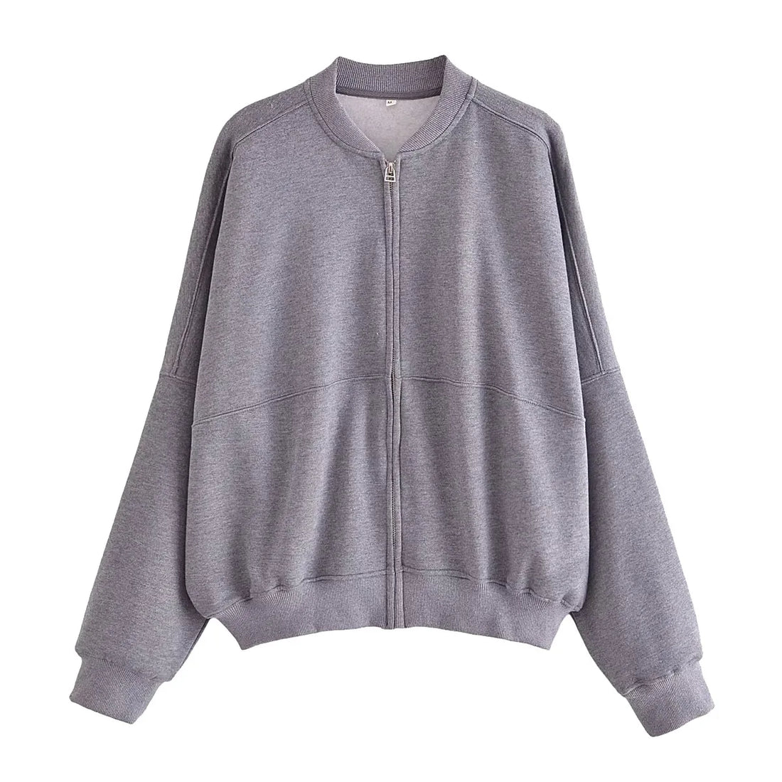 Sett med løs sweatshirt og bukser for kvinner med høy midje