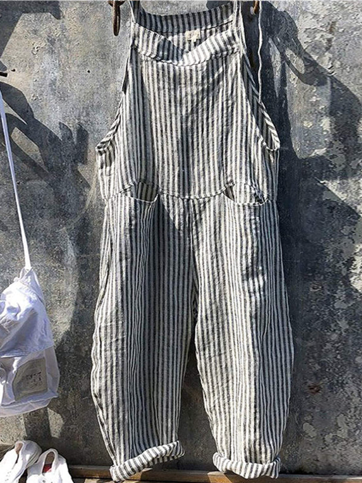 Stripete, uformell jumpsuit