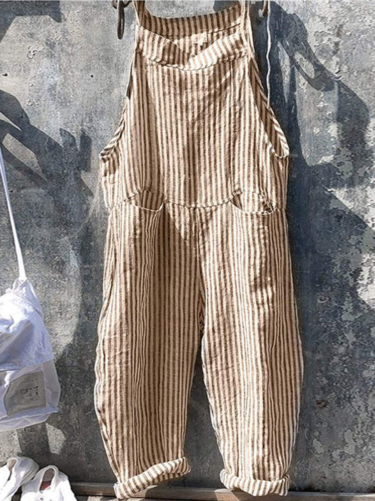 Stripete, uformell jumpsuit