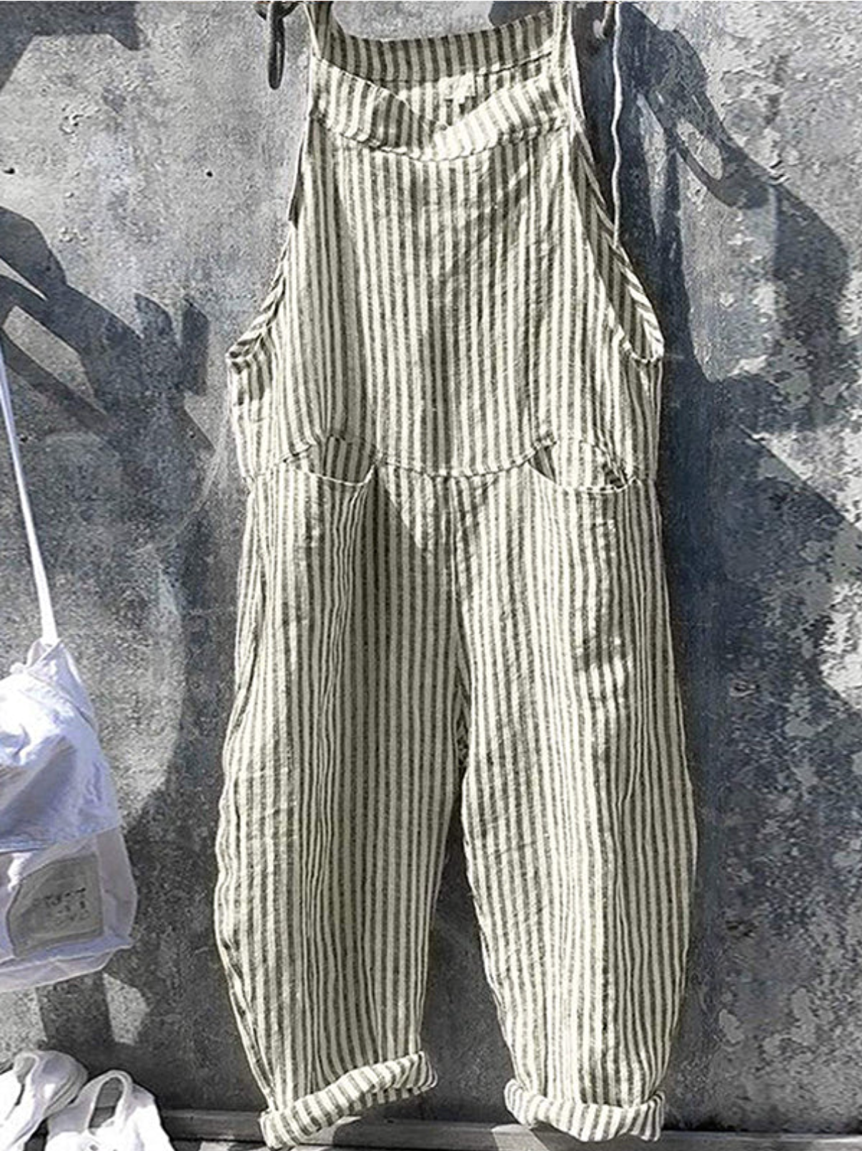 Stripete, uformell jumpsuit