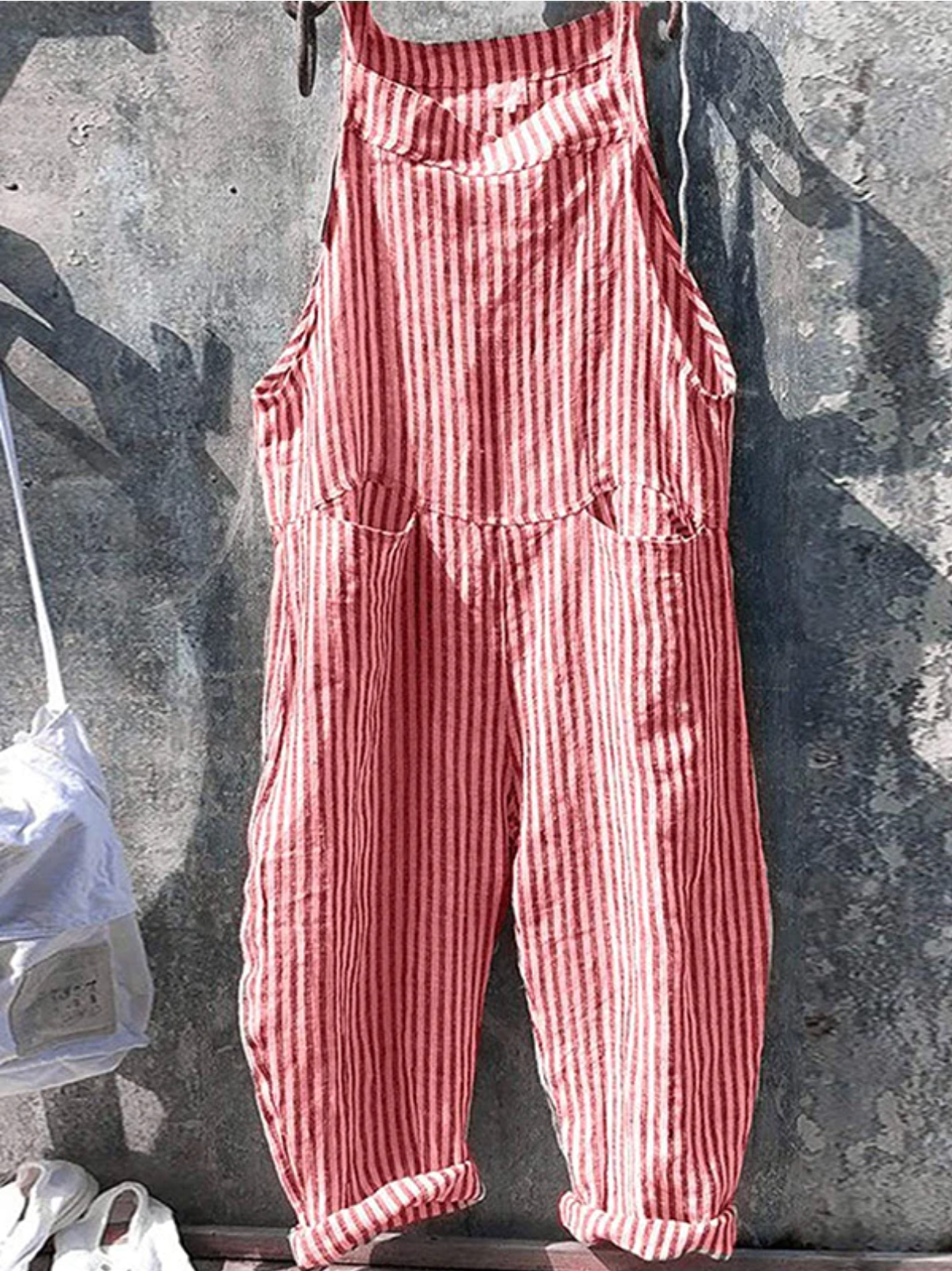 Stripete, uformell jumpsuit
