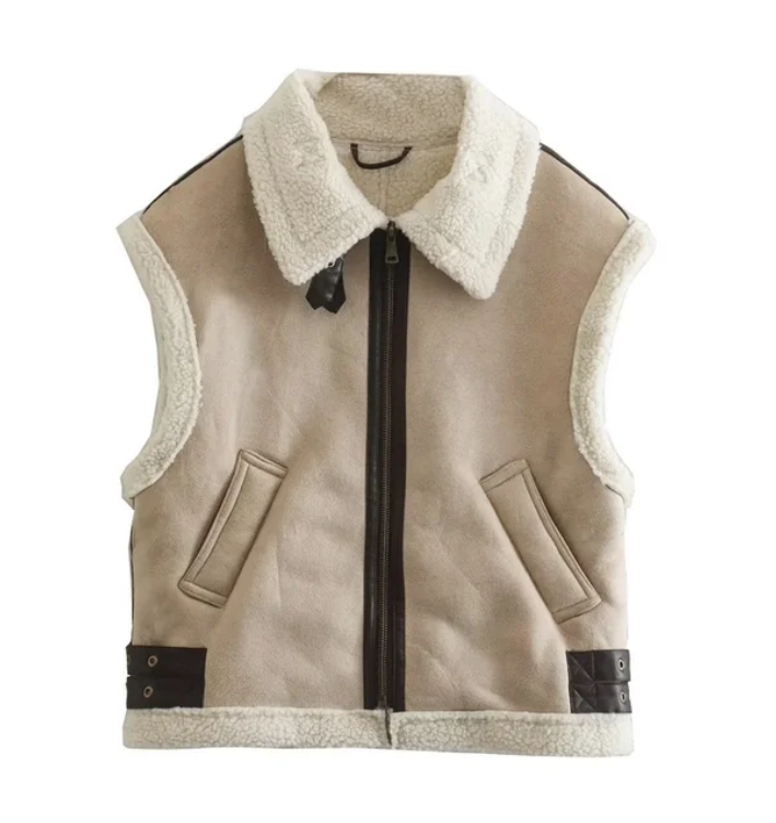 Vinterjakke uten ermeløs fleece